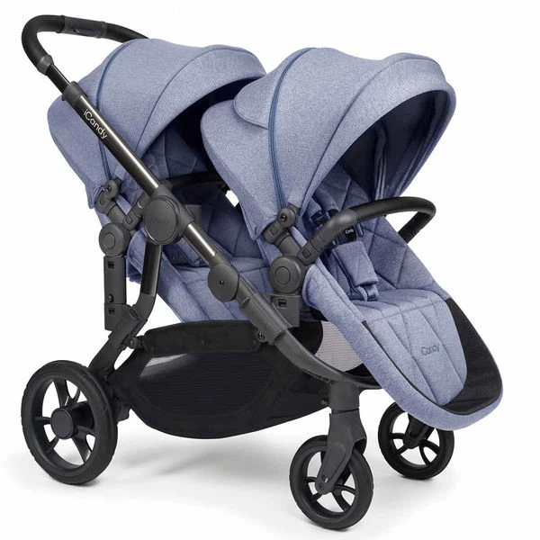 ICandy Orange Double Combo Mist Blue Marl Geschwisterkinderwagen | Inkl. Praktischem Zubehör 6 ICandy Orange Double Combo Mist Blue Marl Geschwisterkinderwagen | Inkl. Praktischem Zubehör – Bild 6