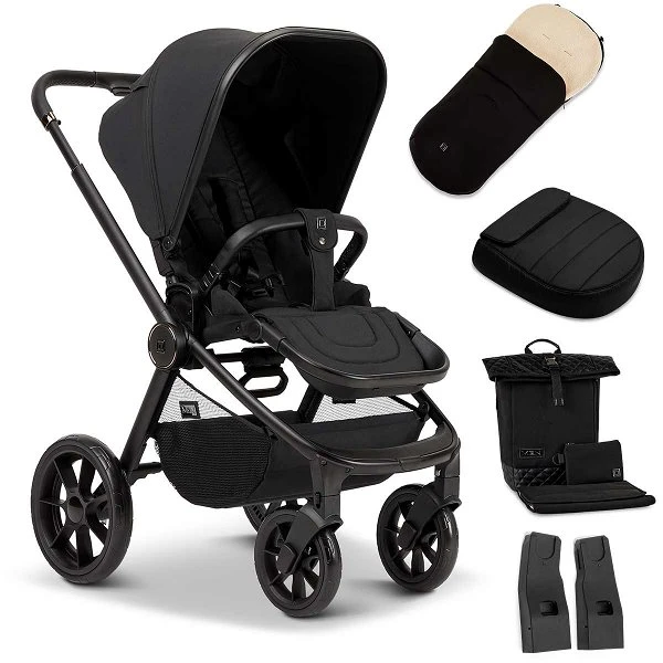 Moon Sport Sportwagen Black Melange Zubehör Bundle 1 Moon Sport Sportwagen Black Melange Zubehör Bundle