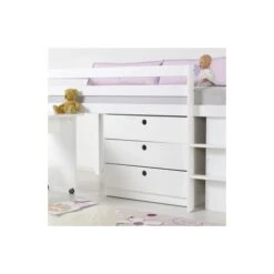 Relita ALEX Halbhochbett Buche Massiv Weiß Viel Zubehör Wählbar - Frachtfrei -Babyprodukte Geschäft kommode kim weiss gr 1