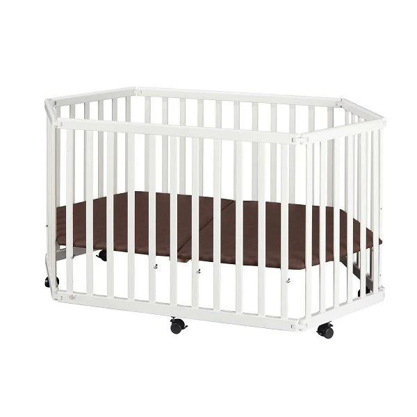 TiSsi Laufgitter Aus Massiv Buche Weiß Platzsparend Faltbar 2 TiSsi Laufgitter Aus Massiv Buche Weiß Platzsparend Faltbar – Bild 2