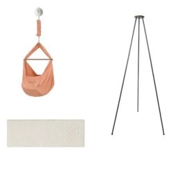 Moonboon Ökologische Federwiegen-Set Desert Mit Motor, Gestell Grau & Kokos-Einleger -Babyprodukte Geschäft moonboon federwiegen set desert grau