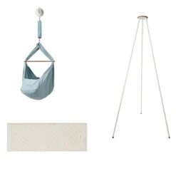 Moonboon Ökologische Federwiegen-Set Ocean Mit Motor, Gestell Weiß & Kokos-Einleger -Babyprodukte Geschäft moonboon federwiegen set ocean weiss