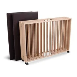 TiSsi Moritz Laufgitter Aus Massiv Buche Natur Platzsparend Faltbar Mit Rollen -Babyprodukte Geschäft moritz na gekl boden gr 1