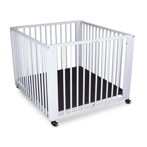 TiSsi Moritz Laufgitter Aus Massiv Buche Weiß Platzsparend Faltbar Mit Rollen 1 TiSsi Moritz Laufgitter Aus Massiv Buche Weiß Platzsparend Faltbar Mit Rollen