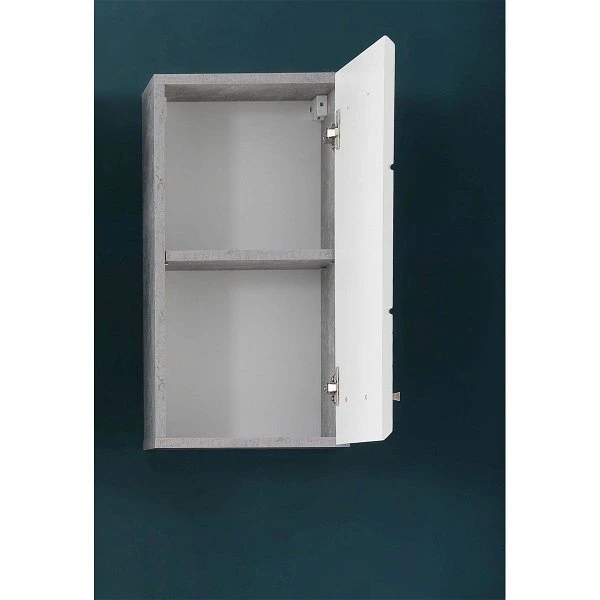 Trendteam Nano Badmöbel-Set 5-teilig Beleuchtet Weiß Hochglanz / Beton Stone 5 Trendteam Nano Badmöbel-Set 5-teilig Beleuchtet Weiß Hochglanz / Beton Stone – Bild 5