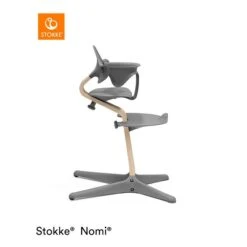 Stokke® Nomi® Baby Set Anthracite -Babyprodukte Geschäft nomi natural grey highchair 5478 rt 2 1 1