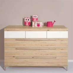 Paidi Remo Wickelkommode 5 Schubkästen Inkl. Wickelaufsatz, Frachtfrei Zum Aktionspreis -Babyprodukte Geschäft paidi remo kommode 6s eiche kreideweiss 2 1