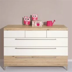 Paidi Remo Wickelkommode 5 Schubkästen Inkl. Wickelaufsatz, Frachtfrei Zum Aktionspreis -Babyprodukte Geschäft paidi remo kommode 6s eiche kreideweiss 4 2