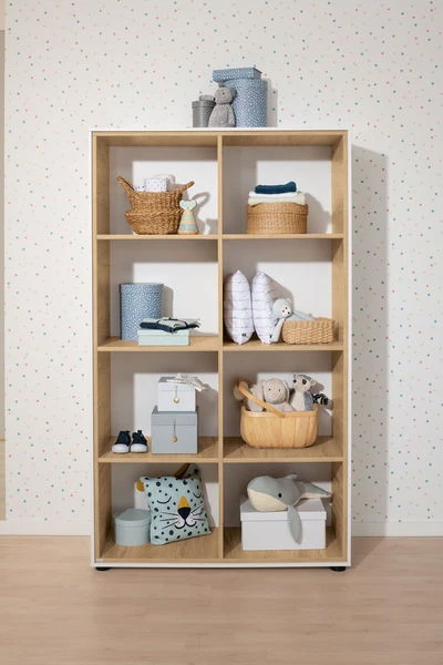 Paidi Lieven Regal 8 Fächer - Offen Kreideweiß/Eiche-Montana-Nachbildung 2 Paidi Lieven Regal 8 Fächer - Offen Kreideweiß/Eiche-Montana-Nachbildung – Bild 2