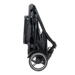 Phil&teds Dot Buggy Inklusive Sitzauflage Black 9 Phil&teds Dot Buggy Inklusive Sitzauflage Black -Babyprodukte Geschäft phil teds dot buggy charcoal folded side view 1
