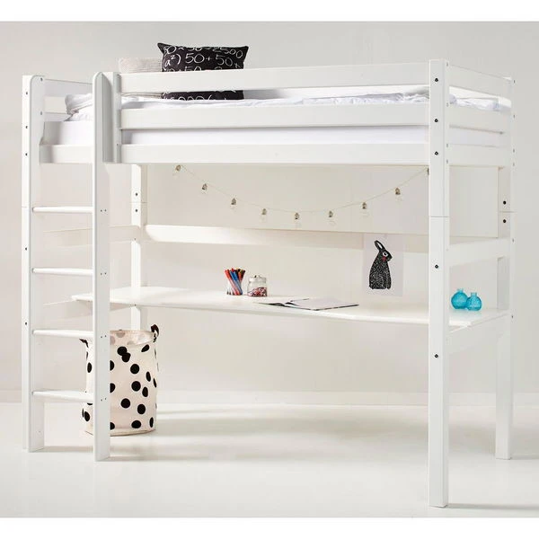 Hoppekids Hochbett ECO Luxury 90x200 Cm Mit Gerader Leiter, Tischplatte & Absturzsicherung 1 Hoppekids Hochbett ECO Luxury 90x200 Cm Mit Gerader Leiter, Tischplatte & Absturzsicherung