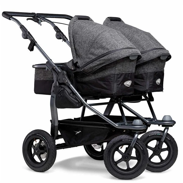 Tfk Duo Kombi Kinderwagen Premium Anthrazit Zwillingswagen Mit Luftrad-Set 1 Tfk Duo Kombi Kinderwagen Premium Anthrazit Zwillingswagen Mit Luftrad-Set