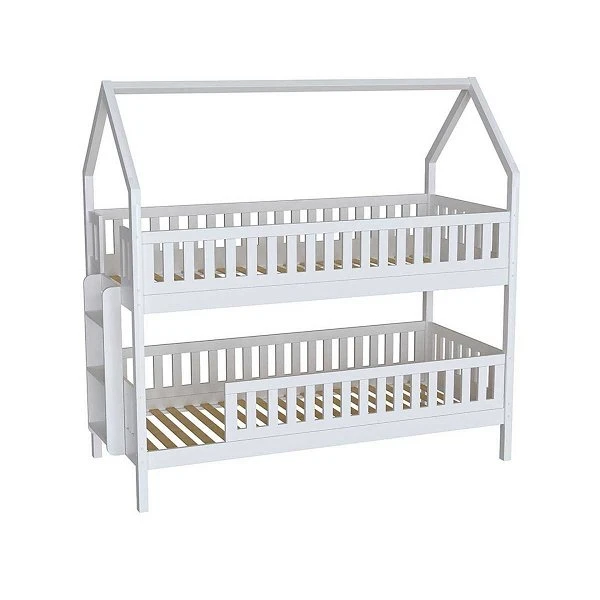 Nature Kid Lilly Etagenbett Kiefer Weiß Lackiert Leiter Seitlich, Liegefläche 90 X 200 1 Nature Kid Lilly Etagenbett Kiefer Weiß Lackiert Leiter Seitlich, Liegefläche 90 X 200