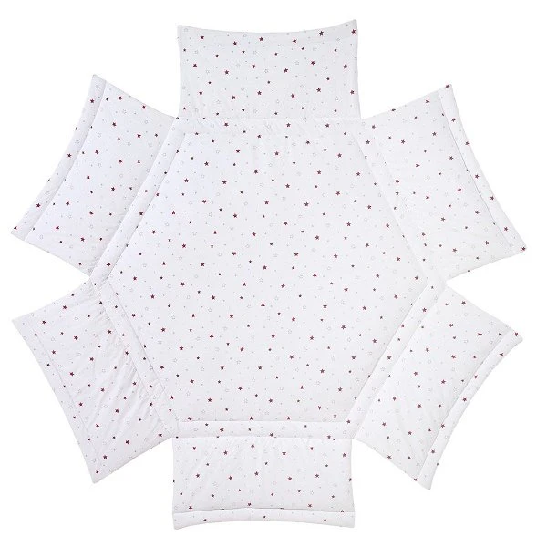 Schardt Solitär 6-Eck Laufgitter Kiefer Weiß Mit Folie Sternchen Grau 4 Schardt Solitär 6-Eck Laufgitter Kiefer Weiß Mit Folie Sternchen Grau – Bild 4