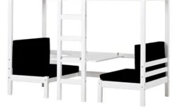 Hoppekids JUMBO Etagenbett ECO Dream 90x200 Cm Nicht Teilbar | Mit Sitzbank & Tisch -Babyprodukte Geschäft set4 cowboy 1