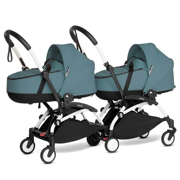 BABYZEN™ YOYO² Zwillingskinderwagen Aqua Gestell White 1 BABYZEN™ YOYO² Zwillingskinderwagen Aqua Gestell White