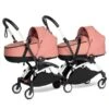 BABYZEN™ YOYO² Zwillingskinderwagen Ginger Gestell White