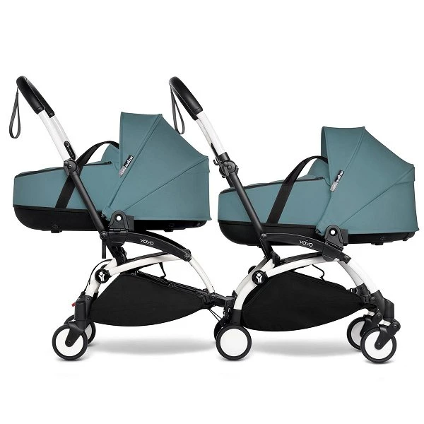 BABYZEN™ YOYO² Zwillingskinderwagen Aqua Gestell White 2 BABYZEN™ YOYO² Zwillingskinderwagen Aqua Gestell White – Bild 2